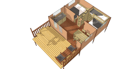 mobil home estelo camping saintes marie